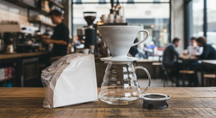 Hario v60 Bundle: ceramic filter, XGS 600ml server, 100 filters